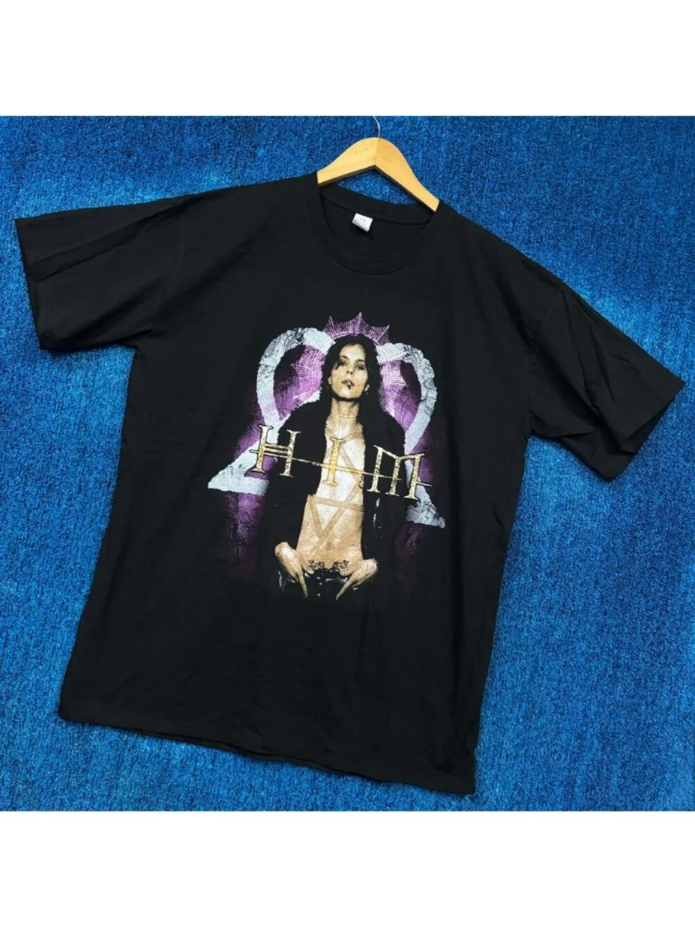 HIM Razorblade Romance Album Cover Poster Goth Metal Tee XL